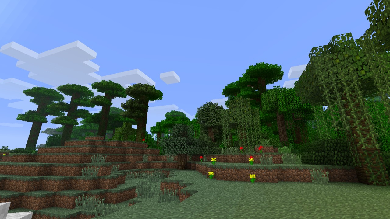 Jungle Biome Near Spawn [12w03a] Minecraft Map